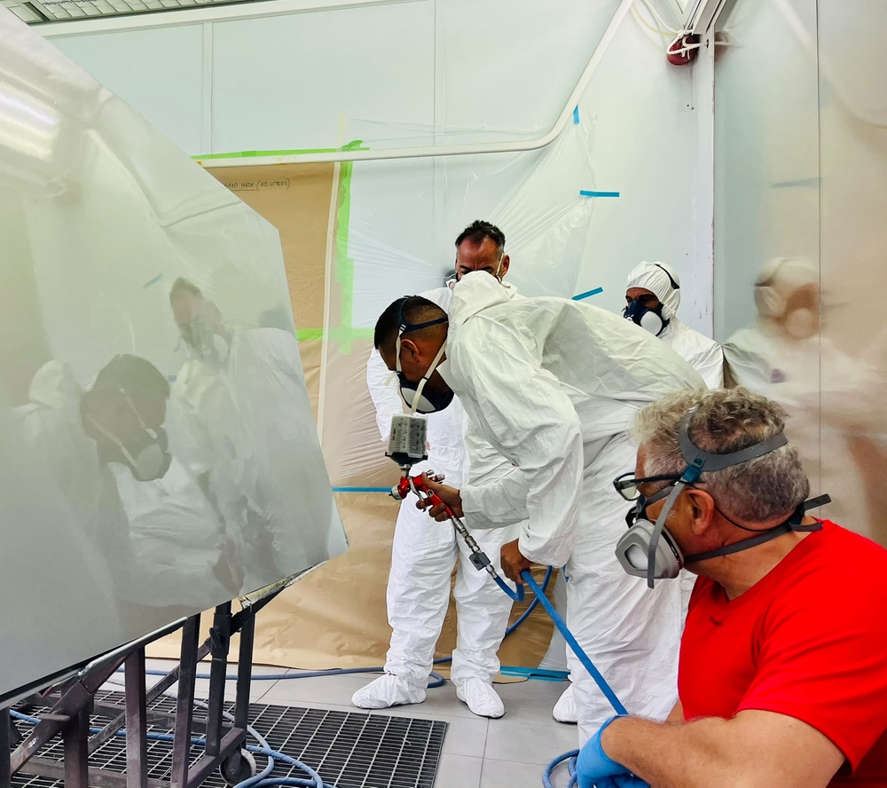 Sagola in high-end finishing for the sports and leisure marine sector: two training days with the IMRON MARINE range (Axalta)