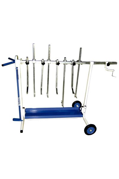 Rotating panel rack