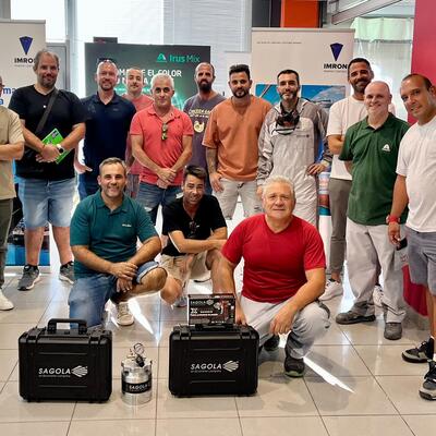 Sagola in high-end finishing for the sports and leisure marine sector: two training days with the IMRON MARINE range (Axalta)